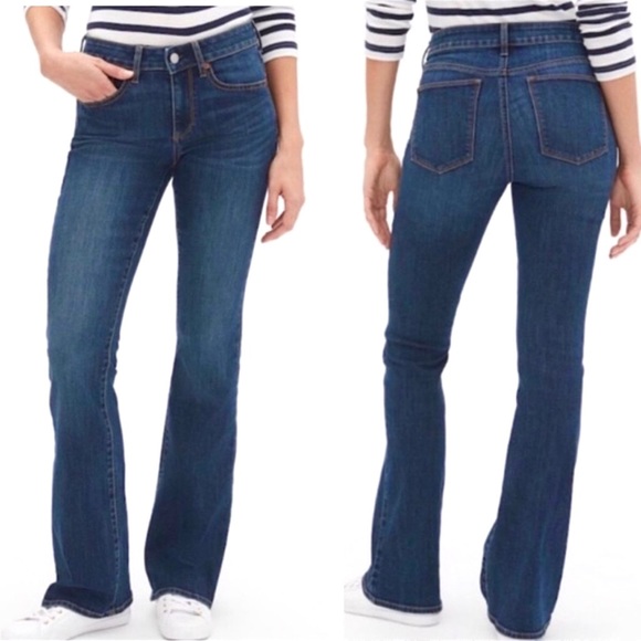 GAP Denim - Gap Jeans Perfect Bootcut Size 27 Dark Wash Mid Rise